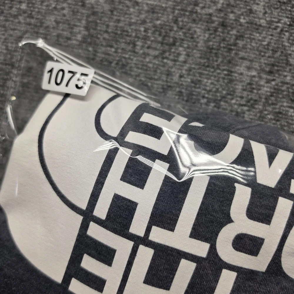 The North Face Mens Small S Pullover Hoodie Sweatshirt Blue Gray Half Dome Logo